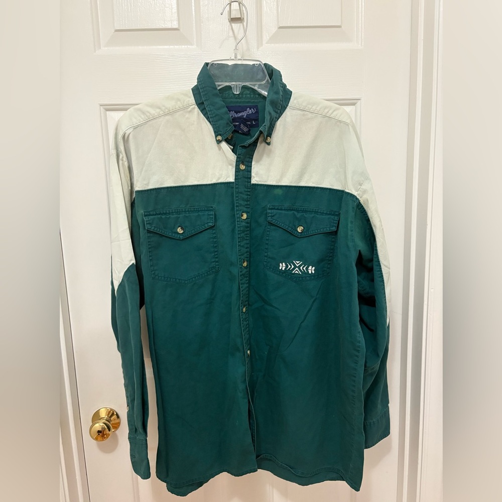Vintage Wrangler Button-up Shirt L